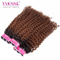 Two Tone Color Kinky Curly Brazilian Ombre Hair